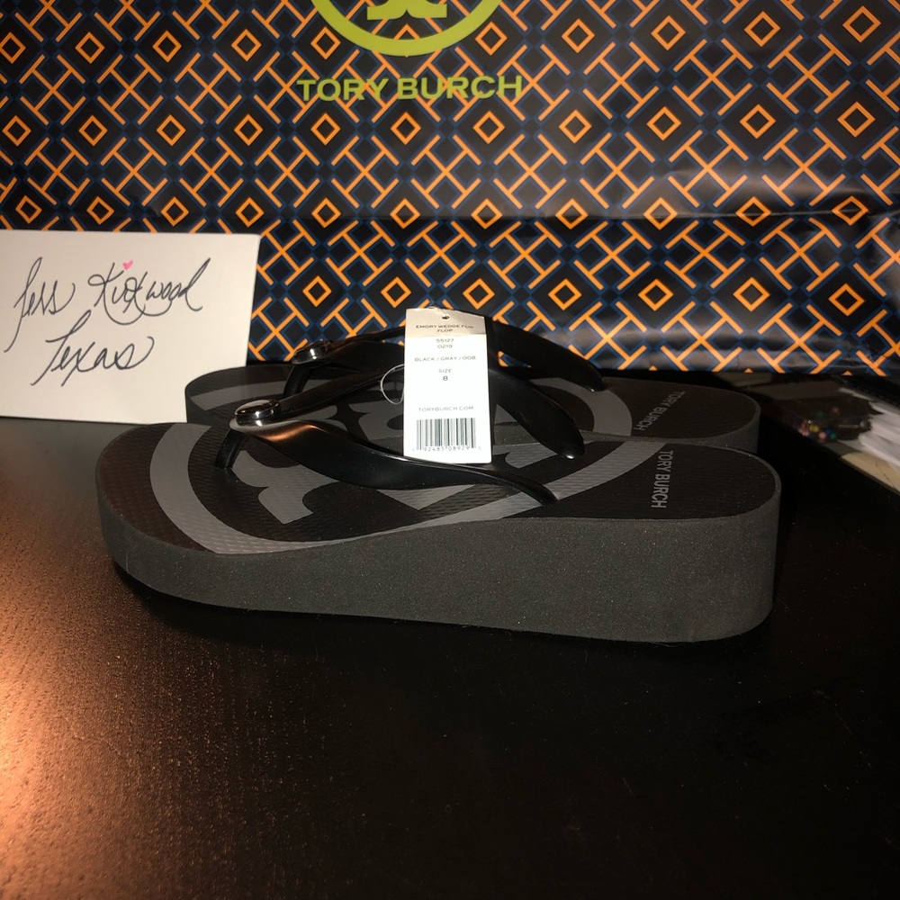 Tory Burch Wedge Flip Flop 🖤🖤